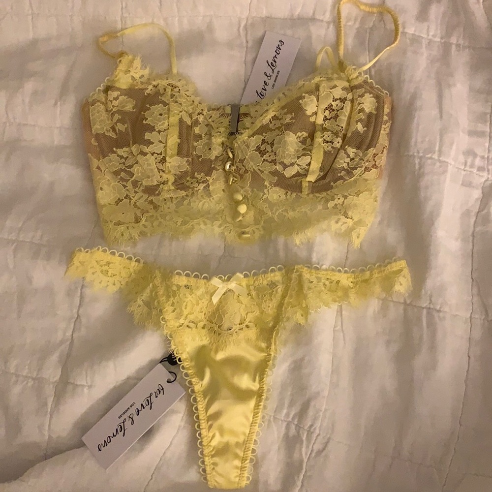 For Love and Lemons Faye Bra + Panty Set